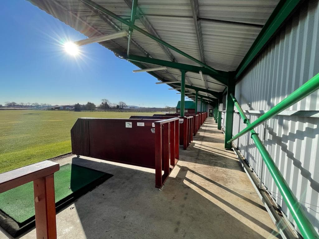 driving range bays from angle