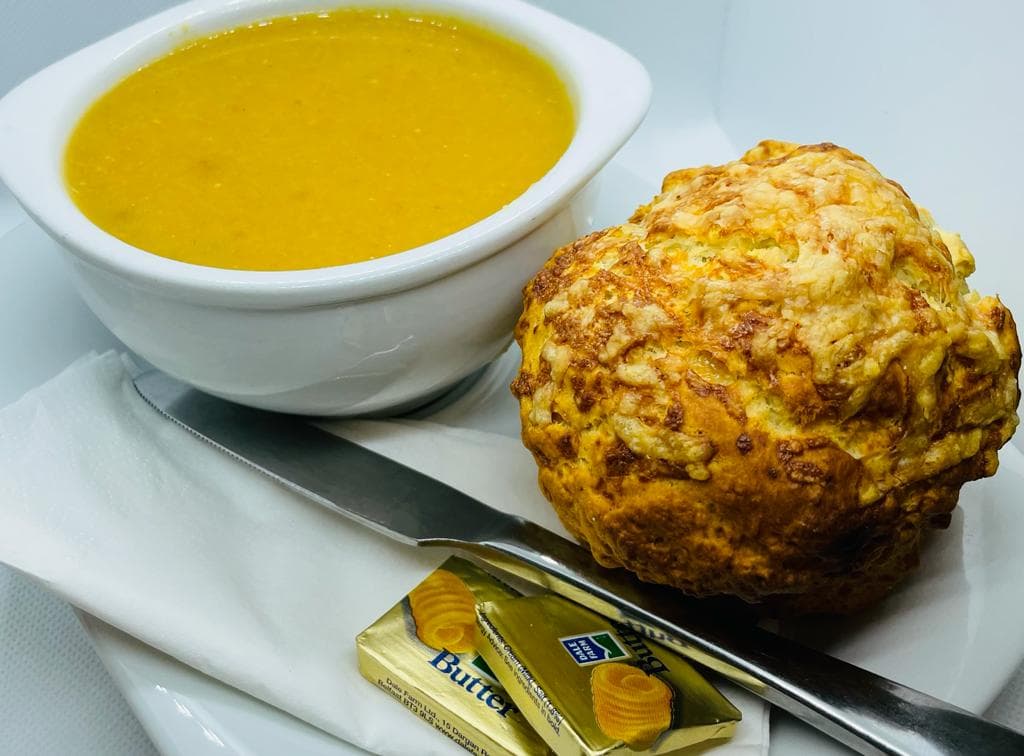 soup and scone